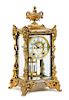 A Louis XV Style Gilt Metal Regulator Mantel Clock Height 15 7/8 inches.