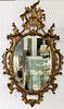 * A Chippendale Style Giltwood Mirror Height 45 x width 26 inches.