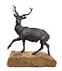 A Cast Iron Model of a Stag Height 21 inches.