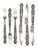 * A Group of English Silver Flatware, R. Hovenden & Sons, England 1987, comprising: 6 fish knives 6 forks