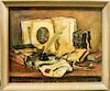 Continental School, (20th century), Still Life with Books, Quill and Spectacles