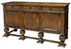 FRENCH GOTHIC REVIVAL OAK SIDEBOARD, 19TH C.