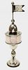 CONTINENTAL JUDAICA SILVER SPICE TOWER LATE 19TH C