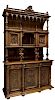 FRENCH GOTHIC REVIVAL FIGURAL CARVED SIDEBOARD
