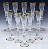 (10) ST LOUIS CRYSTAL EXCELLENCE CHAMPAGNE FLUTES