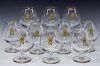 (10) ST. LOUIS CRYSTAL NAPOLEON BRANDY SNIFTERS