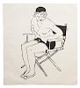 David Hockney, (British, b. 1937), Celia in the Directors Chair, 1980