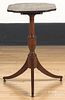 Federal mahogany and birch tilt top candlestand, e