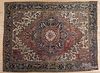 Semi antique Heriz carpet, 10' x 7'4".
