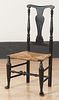 New England Queen Anne rush seat dining chair, 18t