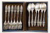 RUSSIAN SILVER PLATED FLATWARE SET