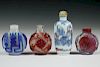 (4) CHINESE SNUFF BOTTLES