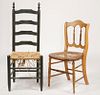 (2) 19TH C. COUNTRY CHAIRS