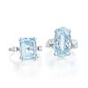 A Lot of Two Aquamarine and Diamond Rings