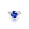 A 4.35-Carat Unheated Kashmir Sapphire and Diamond Ring