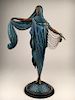 Erte "Moonlight" sculpture.<BR>Marked with the Erte monogram and stamped edition n