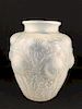 Rene Lalique "Domremy" vase, decorated with thistle and brances all around