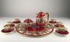 Royal Vienna tea set with covered sugar and creamer13 inches.<BR>