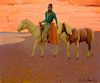 GERARD CURTIS DELANO (1890-1972), Navajo and His Horses