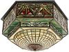 AMERICAN LEADED GLASS CEILING LIGHT SHADE