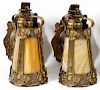 PAIR OF ARTS & CRAFTS LANTERN SCONCES EARLY 20TH C.