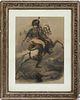 AFTER THEODORE GERICAULT COLOR LITHOGRAPH