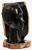 AFRICAN CARVED EBONY BUST