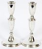 EMPIRE STERLING CANDLEHOLDERS PAIR