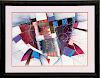 SIGNED ABSTRACT PICTURE POSTER