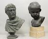 Lot of 2 Patinated Bronze Sculptures To Inc
