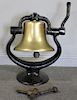 Norfolk and Western Brass Railroad Bell #613 the J