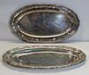 SILVER. Pair of Austrian .800 Silver Serving Trays