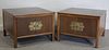 Pair of Vintage Asian Motif Side Tables.
