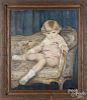 Clarence W. Snyder (American 1873-1948), oil on canvas portrait of a child, signed upper left, 30'' x
