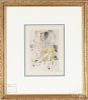 Louis Icart color engraving, signed in pencil, 7 1/2'' x 5 1/2''.