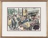 Albert Gold (American 1916-2006), three watercolor works, all signed, 10 1/2'' x 15 1/2''.