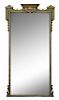 A Louis XVI Style Painted Mirror Height 55 x width 29 inches.