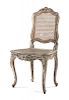 A Louis XV Style Painted Side Chair Height 37 1/2 inches.