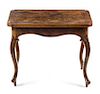 A Louis XV Style Walnut Low Table Height 19 3/8 x width 24 1/2 x depth 18 7/8 inches.