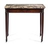 An Adam Style Mahogany Console Table Height 34 1/4 x width 38 1/4 x depth 21 7/8 inches.