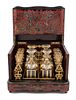 A Napoleon III Boulle Marquetry Cave a Liqueur Width 13 inches.
