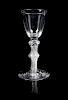 A Georgian Glass Wine Goblet Height 6 inches.