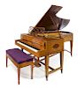 A C. Bechstein Marquetry Grand Piano Width 60 inches.