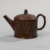 Staffordshire Glazed Redware Teapot and Cover