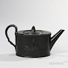 T. & J. Hollins Black Basalt Teapot and Cover