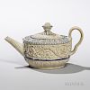 Staffordshire Caneware Teapot and Cover