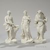 Three Copeland Parian Figures