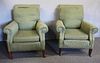 Pair Of Antique Georgian Style Upholstered Chairs