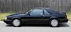1986 Ford Mustang SVO Turbo Black Liftback Coupe