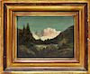 FINE Hudson River Miniature Painting of Yosemite